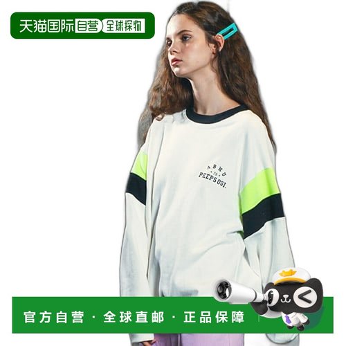 韩国直邮PEEPS 女士女士卫衣/绒衫abwu MTM百搭潮牌 高级感正品