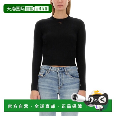 1h可退 香港直邮DIESEL 女士针织衫 A130130GEAY9XX SS2026 黑色
