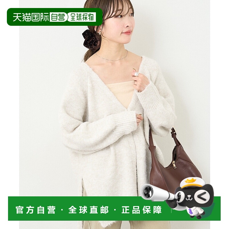 1h可退 日本直邮Kastane 女装 2WAY宽松V领针织开衫 可前后穿 KAZ