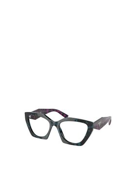 Prada 玳瑁纹镜框徽标平光镜 PR09YV