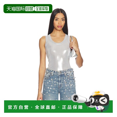 1h可退 NORMA KAMALI 诺玛 卡玛丽 女士 Racer T恤 ST126上衣背心
