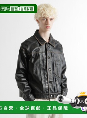 1h可退 日本直邮HARE 男装 羊革夹克 复古休闲外套 宽松短款设计