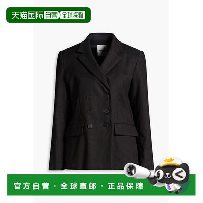 1h可退 香港直邮Sandro 女士 棉混纺斜纹布西装外套 SFPVE01152BL