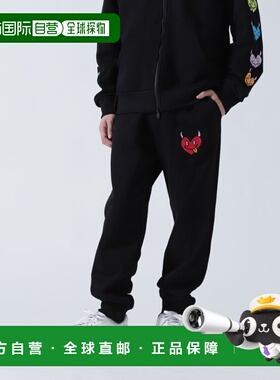1h可退 日本直邮maxsix男装宽松休闲裤 原创角色印花运动裤 78561