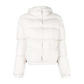 Moncler I20931A0004554A81 徽标刺绣连帽羽绒服