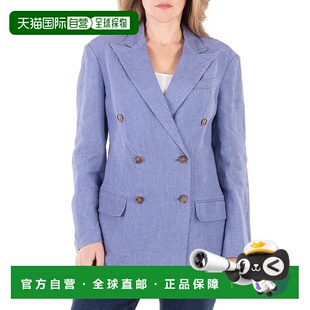Delave Double Breasted 自营Polo Blazer Lauren Linen Ralph