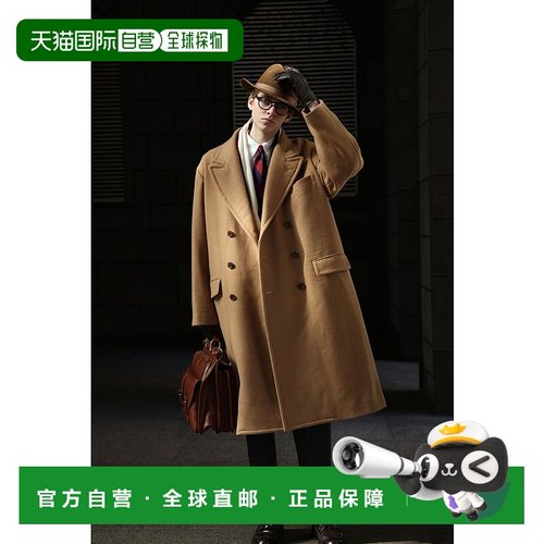 1h可退 日本直邮Kaptain Sunshine 男装 宽松A字 Polo风双排扣大