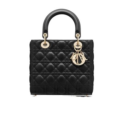 Dior Lady Dior中号羊皮革手提包 M0565ONGE