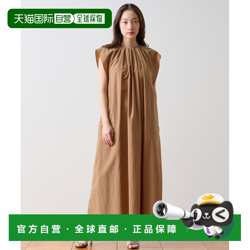 日本直邮tiara 女装 法式灯笼袖收颈褶皱连衣裙 A0161FA576