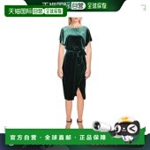 1h可退 女士天鹅绒船领中长连衣裙 Dresses 美国直邮 Kensie