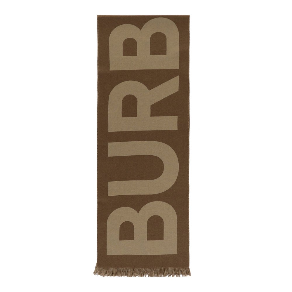 burberry【美国奥莱】直发 标志羊毛围巾-桦木棕色