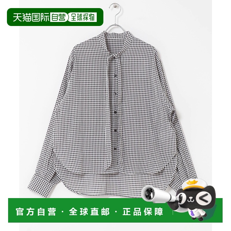 1h可退 日本直邮SENSE OF PLACE 女士 细领结衬衫 修饰颈线 可爱