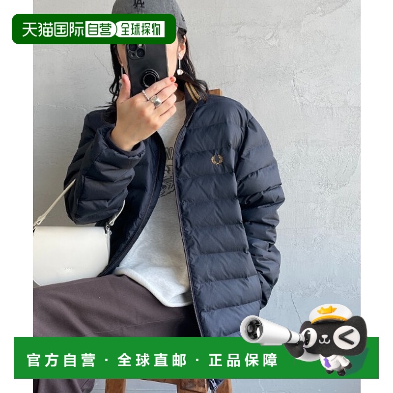 1h可退 日本直邮FRED PERRY 男女同款 夹克 刺绣logo 机能双拉链