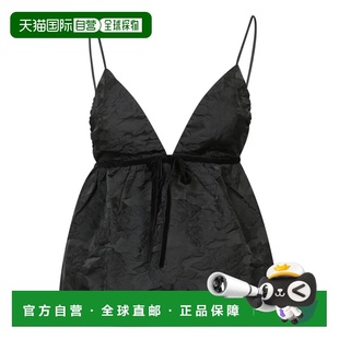 1h可退 香港直邮GANNI 甘尼 女士 top. straps. Decorative front