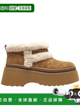 香港直邮COACH 女士高跟鞋 CCO35TOB AW2025 棕色 Christina 标志