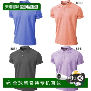 上衣短袖 日本直邮WUNDOU 衫 儿童健身弹力 吸汗速干纯色基本 Polo