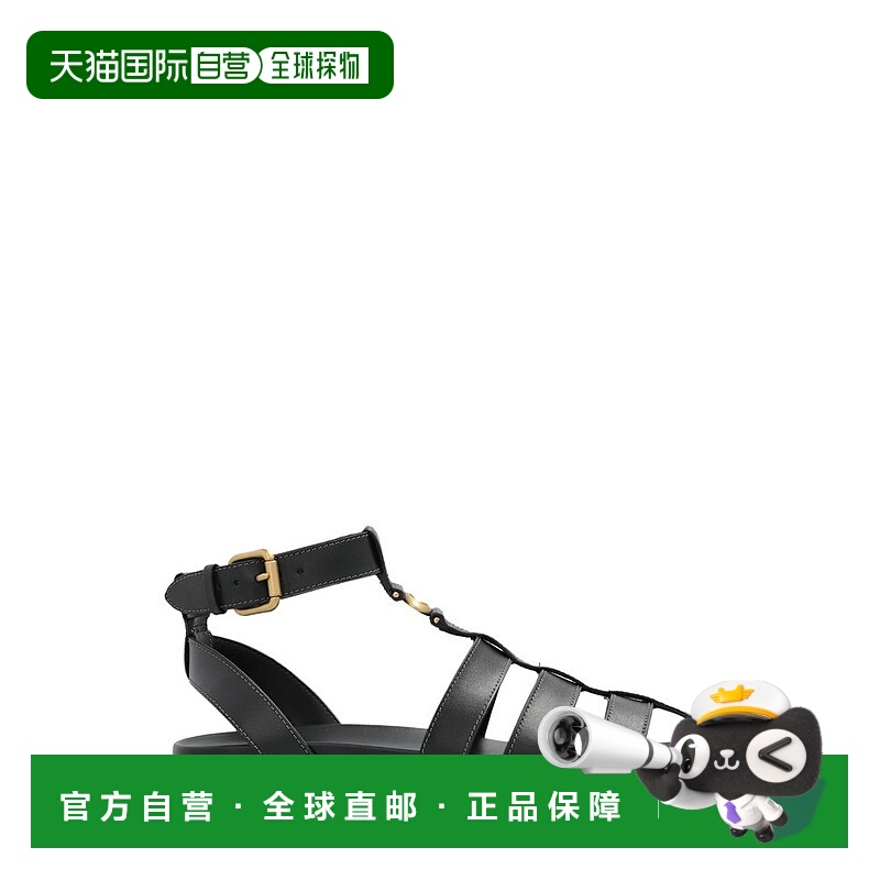 1h可退 香港直邮Coach 蔻驰 女士 雕刻 C 漁夫涼鞋 CAR690BLK