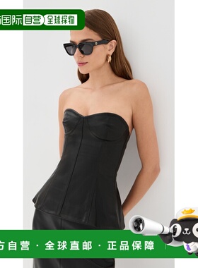 1h可退 香港直邮Simkhai 女士 Tyla 紧身胸衣 black黑色 舒适时尚