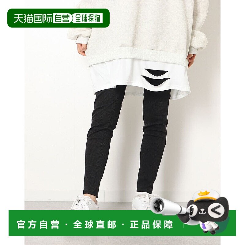 日本直邮TIGORA 女士生活风长款印花打底裤套装 TR-9C2981LP [TI1