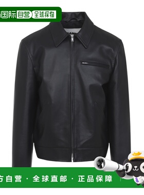 1h可退 香港直邮Jil Sander 长袖皮夹克 J22SW0101-J07227