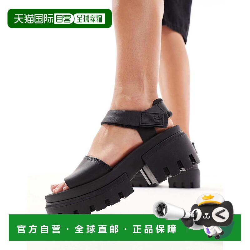 1h可退 香港直邮Timberland 天伯伦 女士 Everleigh 防水台凉鞋()