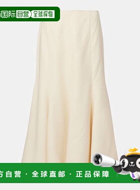 香港直邮Gabriela Hearst 女士 'Selma' 喇叭真丝中长半身裙a字裙