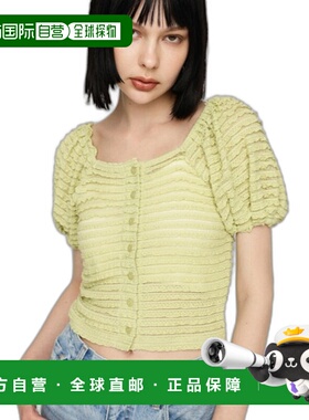 1h可退 日本直邮SLY 女士细褶泡泡袖上衣 030HAZ801071叠穿休闲舒