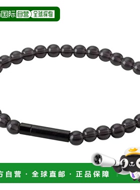 【日本直邮】法藤RAKUWA EXTREME 水晶触感手链 黑色/黑色 内周长