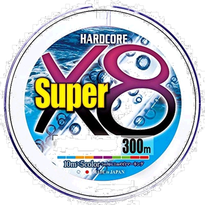 【日本直邮】Duel都路 PE线2.0号 HARDCORE Super X8 300m5色H432