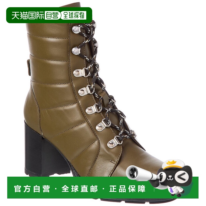 自营Aquatalia Ivanya防水皮革靴-绿色 女靴美国直发奥莱