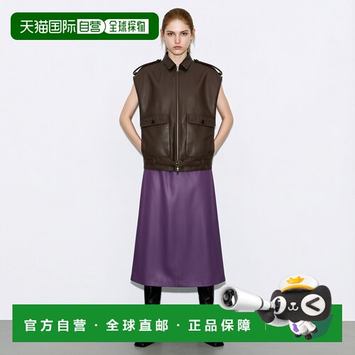 1h可退 香港直邮COURREGES 女士马甲 226LBL343CV00340DARKBROWN