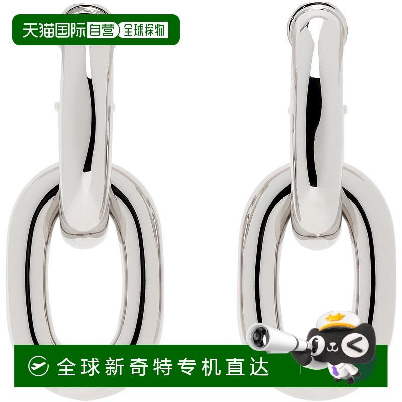 1h可退香港直邮潮奢 Rabanne女士 Double XL Link耳坠 20HBB00