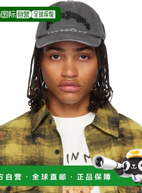 1h可退 香港直邮Palm Angels 棕榈天使 男士 灰色 Curved Logo Di