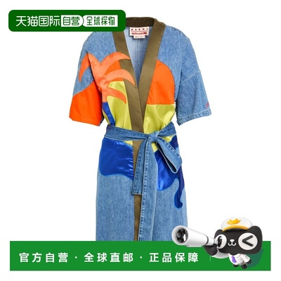 1h可退 香港直邮潮奢 Marni 玛尼 女士 牛仔布夹克 blue蓝色 舒适