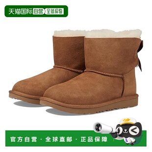 1h可退 香港直邮Ugg 女童 Bailey II 迷你蝴蝶结靴子(小童/大童)