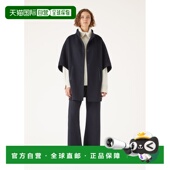 自营欧洲直邮Loro Piana 女士海军蓝羊绒大衣