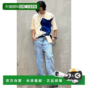 DE819EM027190直筒裤 日本直邮Desigual 艺术牛仔长裤