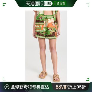 ALEMA30147 香港直邮潮奢 女士 ALEMAIS Bungalow 亚麻短裤