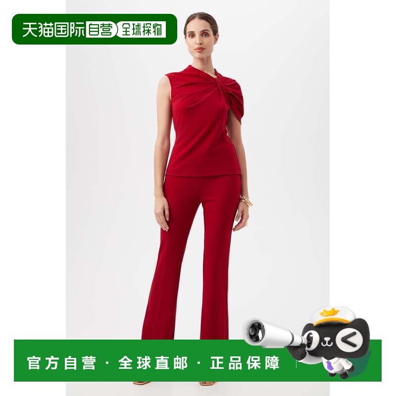 自营trina turkJacoba裤子-玫瑰红 美国奥莱直发休闲裤喇叭裤