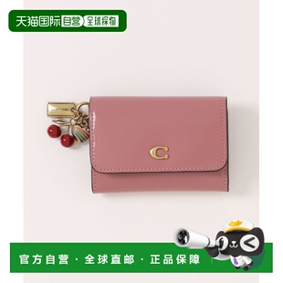 女士 蔻驰 小牛皮 翻盖卡夹 CCY1 1h可退 附赠吊饰 日本直邮COACH