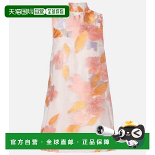 香港直邮Staud 女士 Albee 花朵欧根纱迷你连衣裙