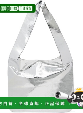 1h可退 香港直邮潮奢 We11Done 男士 银色 Knotted 单肩包 WDAB32