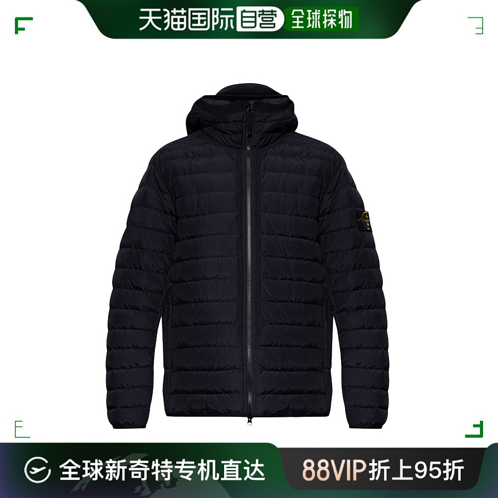 香港直发Stone Island石头岛男士羽绒服黑色舒适简约百搭休闲保暖