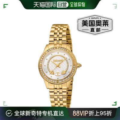 Just Cavalli 女士 30 毫米金色石英手表 JC1L275M0045 - 金色 【