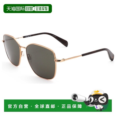 自营 rag & boneRag&Bone中性款57毫米红金哈瓦那太阳镜-红金哈瓦