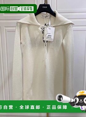 1h可退 香港直邮DIOR 迪奥 女士 长袖毛衣 314S27AM011 white白色