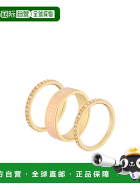 自营 DIOR 女士戒指 R1256ODELQD04P AW2024 黄色 Code 戒指套装