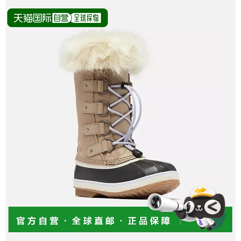 自营Sorel Youth Joan of Arctic NY1966-264儿童米色绒面冬季靴R