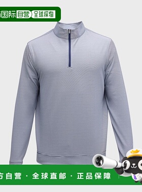 1h可退 【美国直邮】peter millar 男士 毛衣长袖半拉链