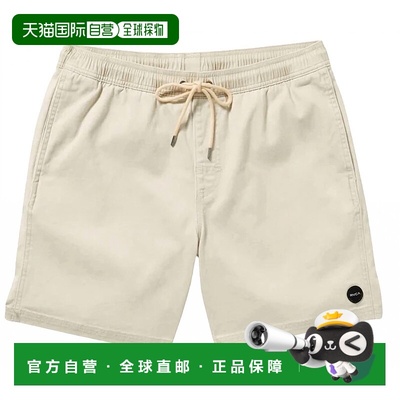 自营rvca米色男士Escape弹力短裤 美国奥莱直发